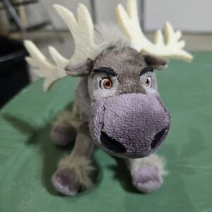 Disney, "Frozen" Plush Reindeer, Sven - Brown, Gray and Cream, Small, 6" By 8"